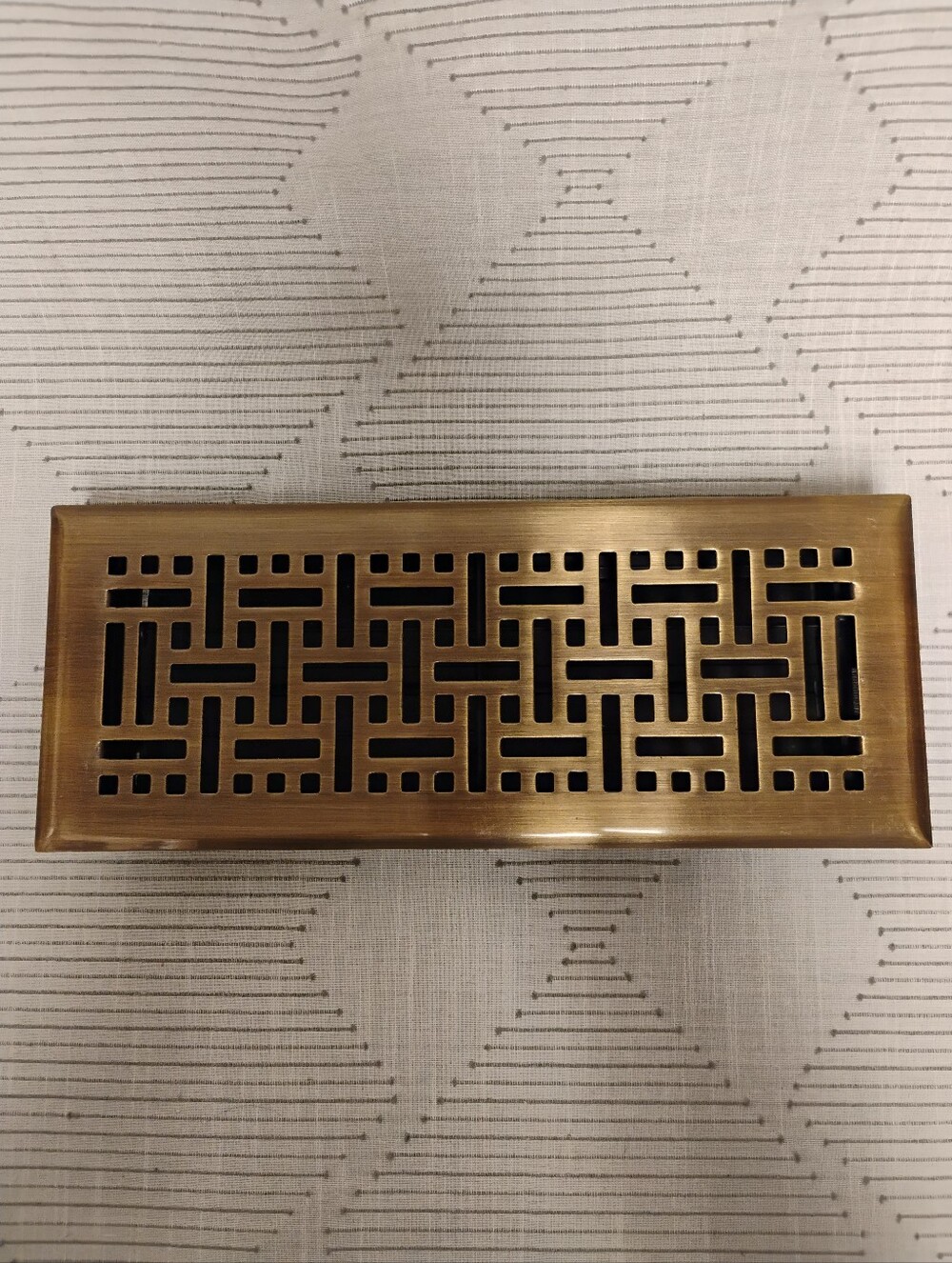Brass Finish Decorative Vent Cover Antique Gold Floor Register